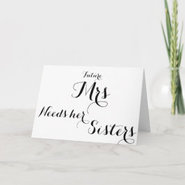 Tarjeta de solicitud de dama de honor