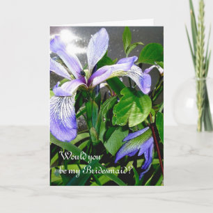 Tarjeta de solicitud de dama de honor de Wild Flag