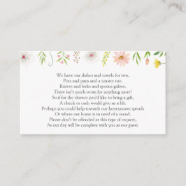 Tarjeta de solicitud de dinero para la fiesta de d