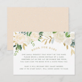 Tarjeta De Solicitud De Ducha Floral De Rubor Para