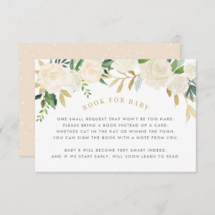 Tarjeta De Solicitud De Ducha Floral De Rubor Para