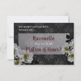 Tarjeta de solicitud de glam para el Gótico elegan