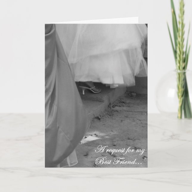 Tarjeta de solicitud de la mejor dama de honor, el (Anverso)