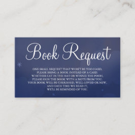 Tarjeta de solicitud de la Navy Blue Star Sky Book
