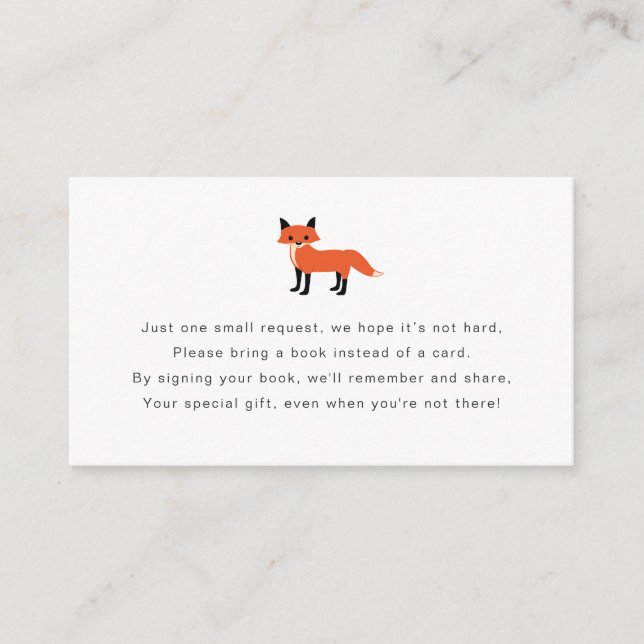 Tarjeta de solicitud de libro de animales de Woodl (Anverso)