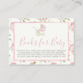 Tarjeta de solicitud de libro de Baby Shower con f