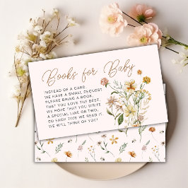 Tarjeta de solicitud de libro de Baby Shower con f