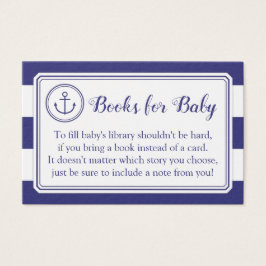 Tarjeta de solicitud de libro de Baby Shower de An