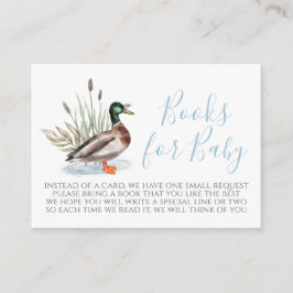 Tarjeta de solicitud de libro de Baby Shower de Bo