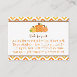 Tarjeta de solicitud de libro de Baby Shower de ca