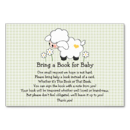 TARJETA DE SOLICITUD DE LIBRO DE BABY SHOWER DE Gr