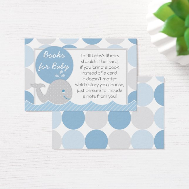 Tarjeta de solicitud de libro de Baby Shower de Mo (Escritorio)