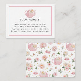 Tarjeta de solicitud de libro de Baby Shower para