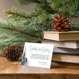 Tarjeta de solicitud de libro de Baby Shower para 