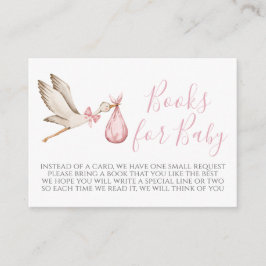 Tarjeta de solicitud de libro de Baby Shower para 