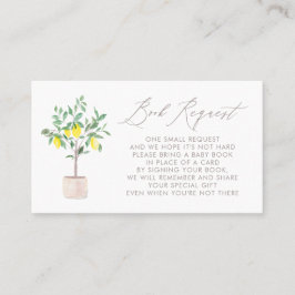 Tarjeta de solicitud de libro de Baby Shower Paste