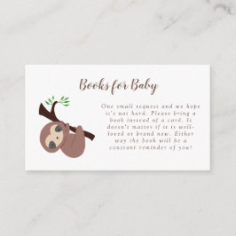 Tarjeta de solicitud de libro de Baby Shower Slote