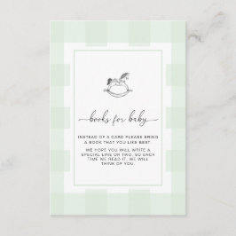 Tarjeta de solicitud de libro de caballos Rocking