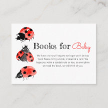 Tarjeta de solicitud de libro de ducha para bebés