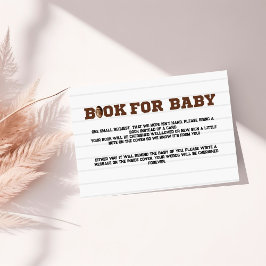 Tarjeta de solicitud de libro de fútbol para bebé