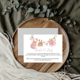 Tarjeta de solicitud de libro de ropa boho para be