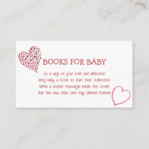 Tarjeta de solicitud de libro de temas de Baby Lov