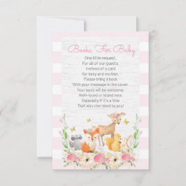 Tarjeta de solicitud de libro de Woodland chica, l