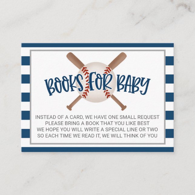 Tarjeta de solicitud de libros Baby Shower de béis (Anverso)