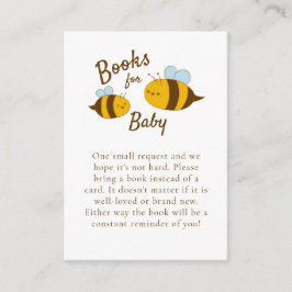 Tarjeta de solicitud de libros de Baby Shower de M
