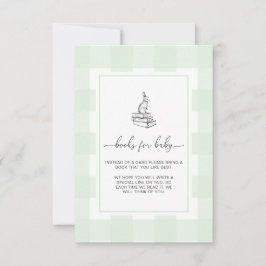 Tarjeta de Solicitud de Libros de Conejo con Cuadr