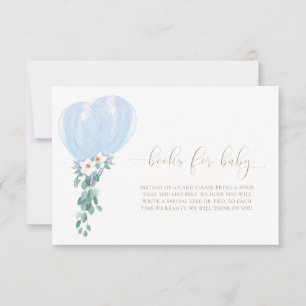 Tarjeta de Solicitud de Libros de Globos Azules pa
