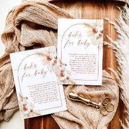 Tarjeta de solicitud de libros de hierba de Pampas