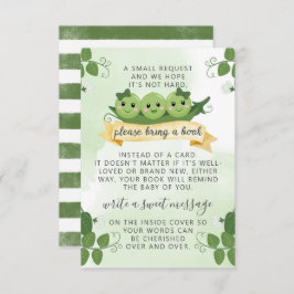 Tarjeta de solicitud de libros de Three Peas Pod p