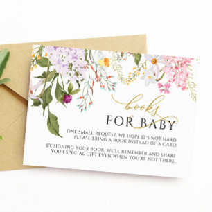 Tarjeta de solicitud de libros Wildflowers