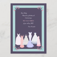Tarjeta de solicitud de novia Gowns Bridesmaid