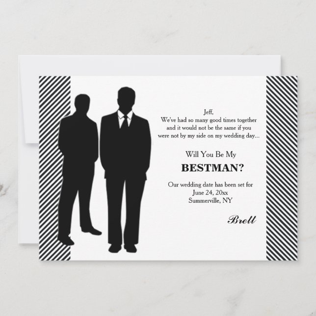Tarjeta de Solicitud de Padrino de Boda (Anverso)