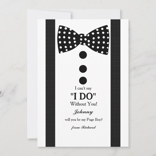 Tarjeta de solicitud de paje (Anverso)