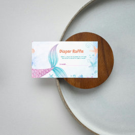 Tarjeta de solicitud de pañales para sirenas bajo 