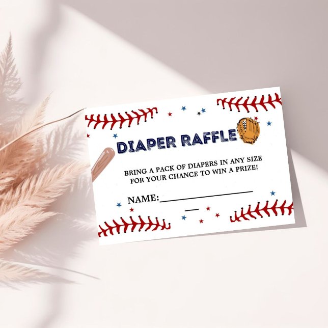 Tarjeta de solicitud de Raffle para bebe de béisbo (Subido por el creador)