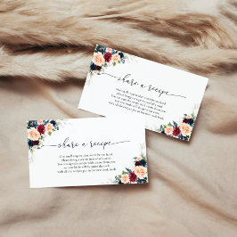 Tarjeta de solicitud de receta de Borgoña y Marina