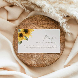 Tarjeta de solicitud de receta de girasol de SUTTO