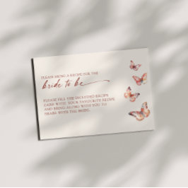 Tarjeta de solicitud de receta para la ducha de ma