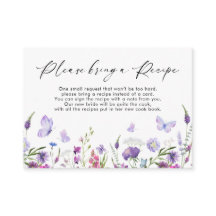 Tarjeta de solicitud de receta para mariposa de fl