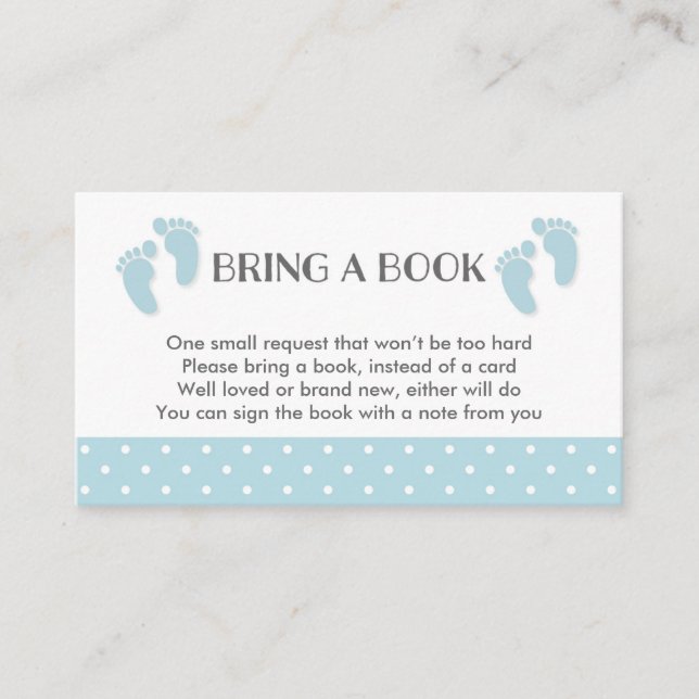 Tarjeta de solicitud de reserva de Baby Shower Blu (Anverso)