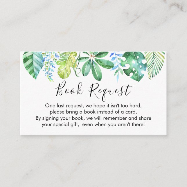 Tarjeta de solicitud de reserva de Safari Animals  (Anverso)