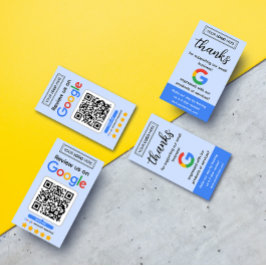 Tarjeta de solicitud de revisión de Google con log