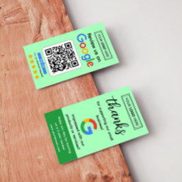 Tarjeta de solicitud de revisión de Google con log