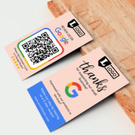 Tarjeta de solicitud de revisión de Google con tar