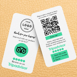 Tarjeta de solicitud de revisión de TripAdvisor co
