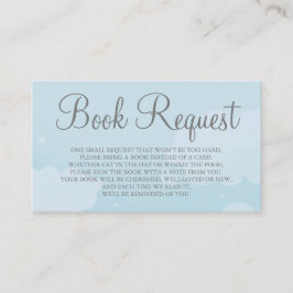 Tarjeta de solicitud de Sky Book de Light Blue Sta